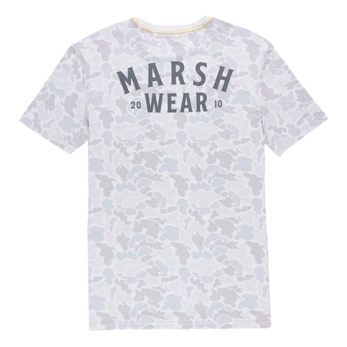 Stackhouse Gray Camo Tech Tee by Marsh Wear - Back