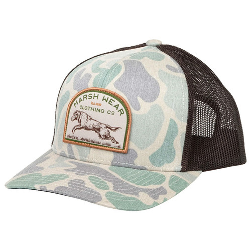 Retrieve Green Camo Trucker Hat by Marsh Wear