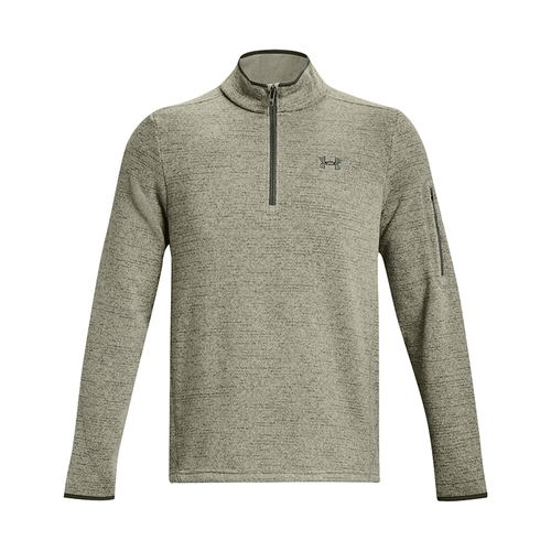 Men's UA Expanse Specialist 1/4 Zip Green Sweater - Front