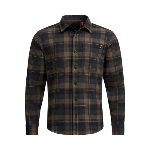 Ashland Lightweight Black Pyrite Fall Plaid Flannel Shirt