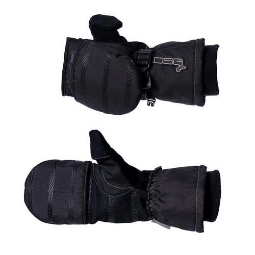 Women's Black Ice Fishing Mittens