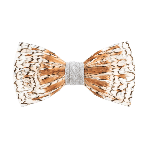 Grey Bobwhite Bow Tie