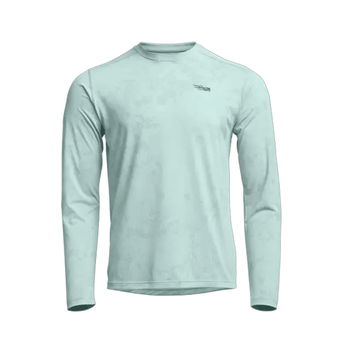 Radiant Saltwater Blue Camo LS Crew Shirt