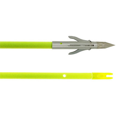 Classic Chartreuse Fish Arrow with Iron 3-Barb Point by Muzzy