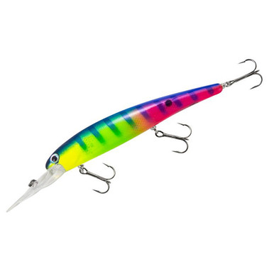  BANDIT LURES Walleye Deep Minnow Jerkbait Fishing Lure,  Fishing Accessories, Dives Ro 27-feet Deep, 4 3/4, 5/8 Oz, Pearl