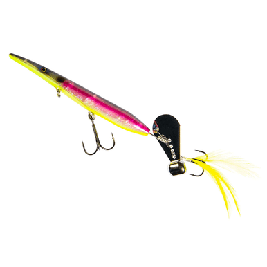 Esca Topwater Z-Man HellRaizer HR4-10 10,2 Cm Purple Death: Esca Camminante Con Lama Ponderata E Gancio Triplo Piumato, Ideale Per La Pesca In Superficie
