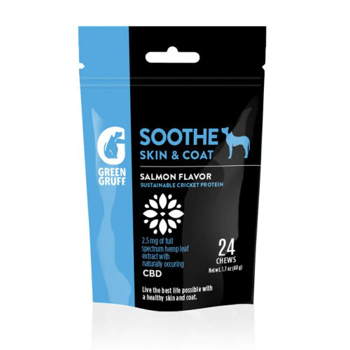 Green Gruff SOOTHE Skin & Coat Plus CBD - Bag | 24 Chews