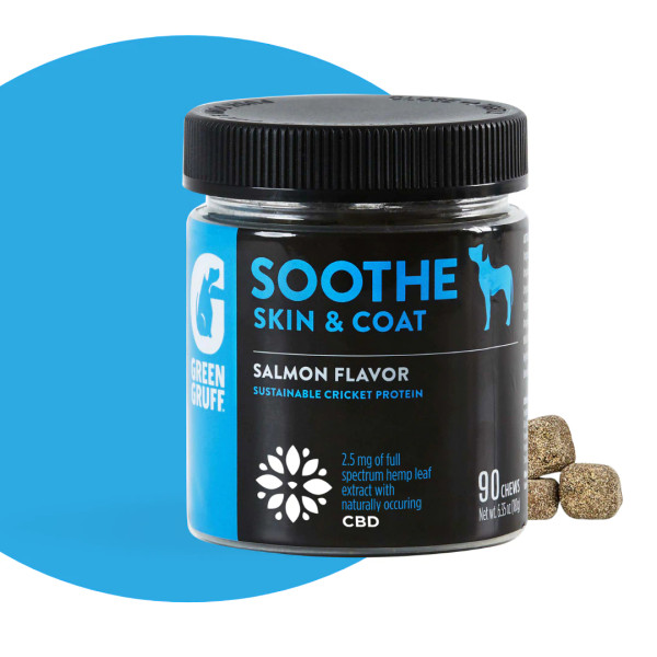 Green Gruff SOOTHE Skin & Coat Plus CBD - Jar | 90 Chews