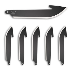 OD EDGE DROP-PT 2.5" BLADE 6PK BLK