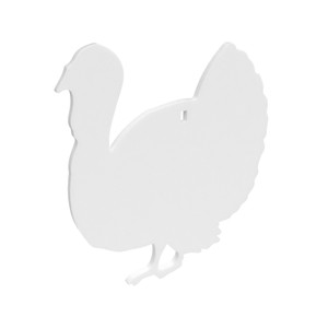 B/C AR500 3/8" SILHOUETTE TURKEY WHT