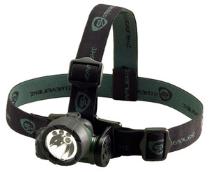 STL 61051  TRIDENT HEADLAMP WHT/GRN LED GREEN