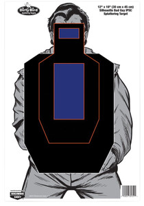 BIR 35728          DIRTYBRD 12X18 BDGY IPSC SIL 8P