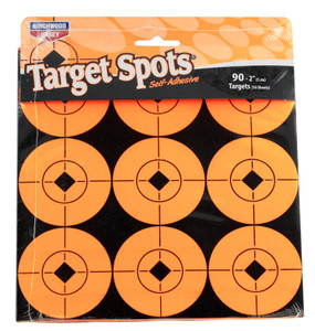 BIR 33902          TARGET SPOTS 2"90PK ORN