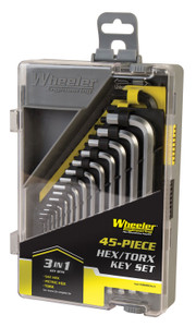 WHEELR 1081959 SAE/METRIC/HEX/TORX KEY SET    45PC