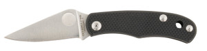 Spyderco C133GBKP Bug Keychain Knife – 1.27" 12C27 Blade, Black G-10 Handle