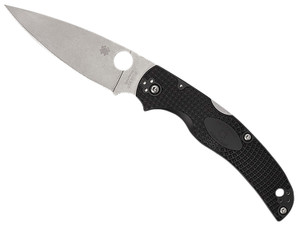 Spyderco C244PBK Native Chief Lightweight Folding Knife – 4.02" BD1N Blade, Black FRN Handle