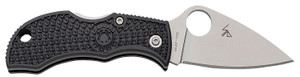 Spyderco MBKLFP Manbug Leaf Folding Knife – 1.9" VG-10 Blade, Black FRN Handle