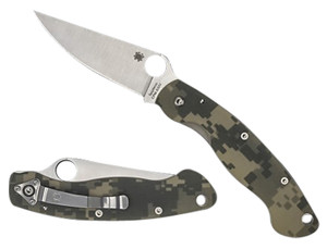 Spyderco C36GPCMO Military Folding Knife – 4" CPM S30V Blade, Digital Camo G-10 Handle
