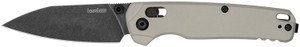 Kershaw 6105 Bel Air 3" Folding Reverse Tanto Plain Blackwash CPM MagnaCut Steel Blade, Bright Nickel Cerakote Aluminum Handle
