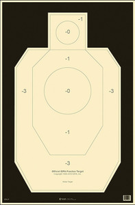 Action Target IDPAP100 Competition Official IDPA Silhouette Tagboard Hanging 23" x 35" Black/White 100 Per Box