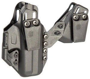 Blackhawk 416176BK Stache Premium Kit IWB Size 76 Black Polymer Belt Clip Compatible w/Glock 48 Ambidextrous