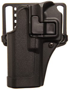 Blackhawk 410525BKL Serpa CQC OWB Size 25 Matte Black Polymer Belt Loop/Paddle Fits S&W M&P/SD Left Hand