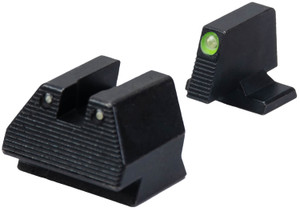 HK 51000939 Night Sight Set Fixed Green Tritium/Black Frame Fits HK VP9 9mm Luger