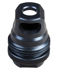 SilencerCo AC2628 ASR Muzzle Brake Black Steel 1/2"-28 Threads 9mm, Luger