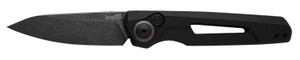 Kershaw 7550 Launch 11 Automatic 2.75" Folding Drop Point Plain Black Oxide Blackwash CPM 154 SS Blade, Black Anodized Aluminum Handle