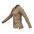 VERTX COLDBLACK WMN L/S POLO TAN LRG