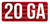 MTM CL20GA       AMMO CALIBER LABELS - 20 GA.