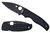 Spyderco C229GSBK Shaman Folding Knife – 3.58" Serrated Black CPM S30V Blade, Black G-10 Handle