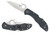 Spyderco C11PGYW Delica 4 Lightweight Wave Opener Folding Knife – Gray FRN Handle
