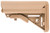 B5 Systems SOP1076 Enhanced SOPMOD Coyote Brown Synthetic for AR-Platform with Mil-Spec Receiver Extension (Tube Not Included)