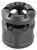 ArmaSpec ARM4511-BLK Micro Compensator ROOK Black QPQ Nitride Stainless Steel 1/2"x28 Threads Multi Caliber