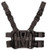 Blackhawk 432000PBK Tactical Holster Platform Black Carbon Fiber Leg Mount Fits Blackhawk Concealment/Duty Holsters