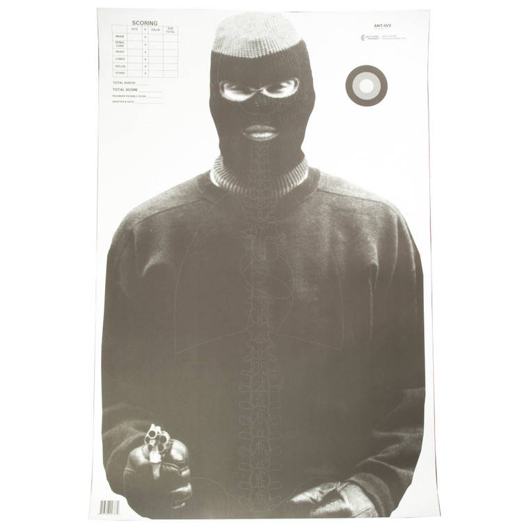 ACTION TGT VITAL ANATOMY BLK 100PK