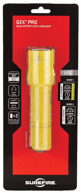 SF G2X-D-YL    G2X PRO LED 15/600 LUMENS YELLOW