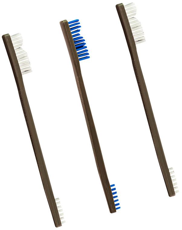 Otis FG-316-NB-3 All-Purpose Brushes 3-Pack, 2 Nylon/1 Blue Nylon