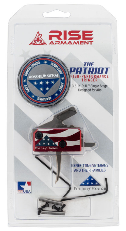 RISE RA-13FOLDS-PT   PATRIOT TRIG W/PINS