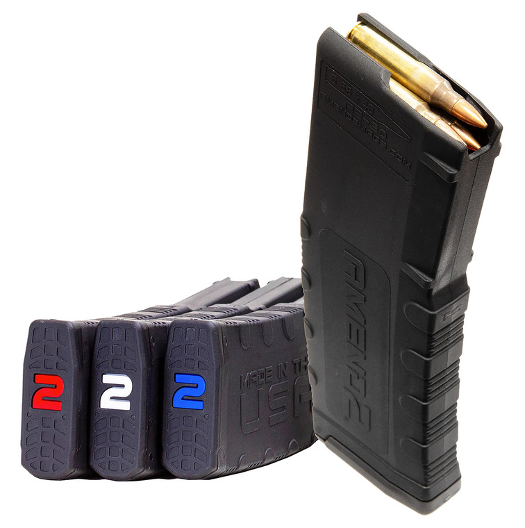 AMEND 3PACK556BLK30 MOD2 AR15 5.56 MAG 30R RDWHTBL