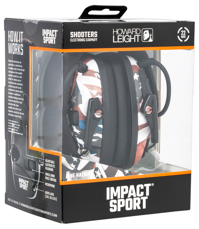 HOW R02530  IMPACT SPORT ONE NATION ELEC EARMUFF