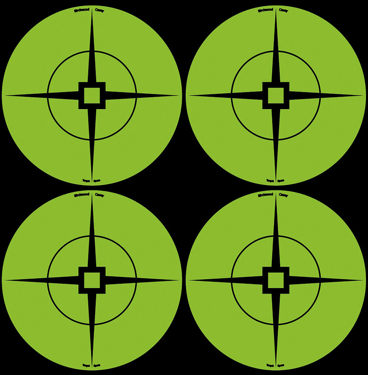 BIR 33933          TARGETSPOTS 3"GRN          40PK