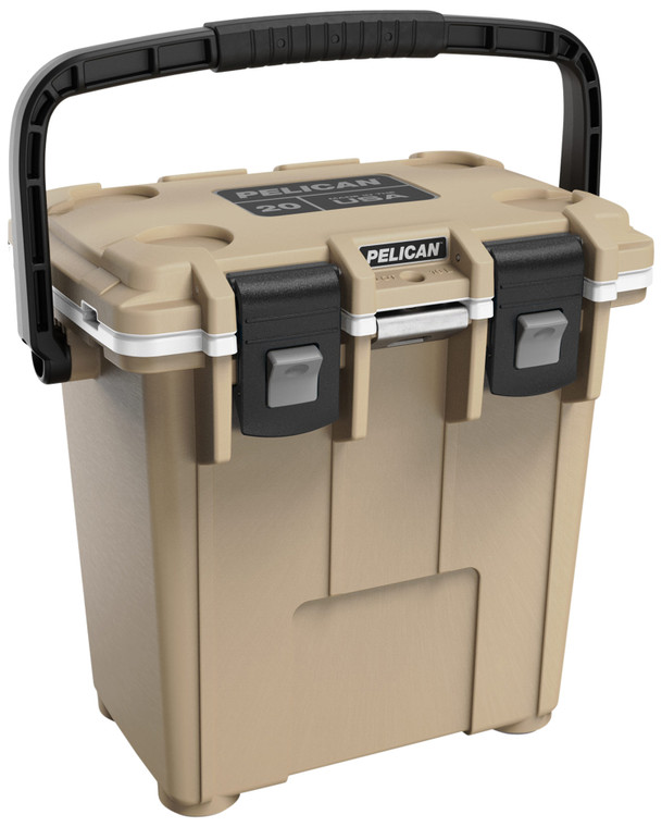 PELICAN 20Q-1-TANWHT     20QT ELITE COOLER TAN/WHT