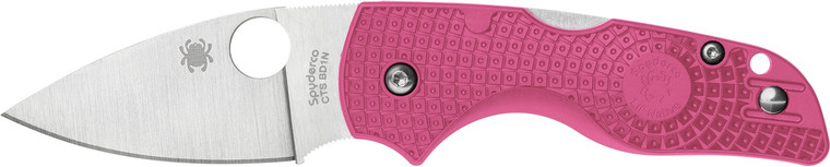Spyderco C230PPN Lil' Native Lightweight Breast Cancer Awareness Folding Knife – Pink FRN Handle