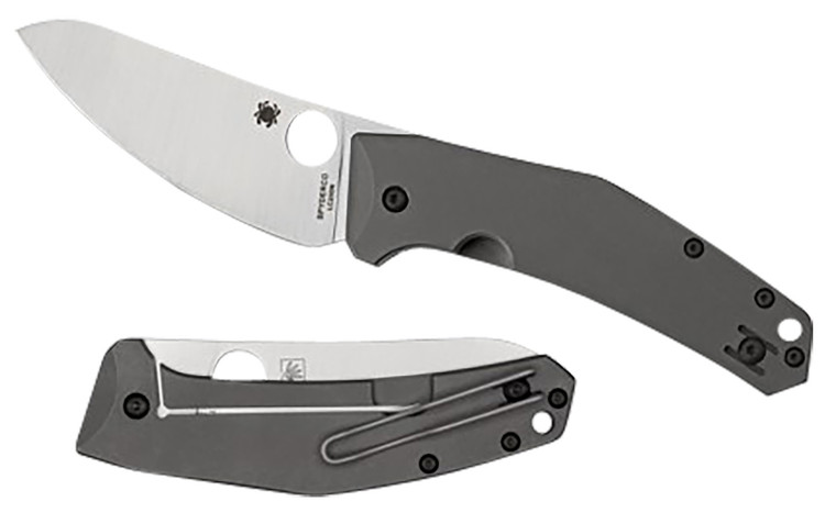 Spyderco C211TIP SpydieChef Salt Folding Knife – 3.32" LC200N Blade, Titanium Handle
