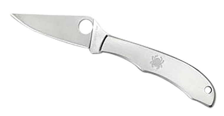 Spyderco C137P Honeybee Keychain Knife – 1.63" Blade, Stainless Steel Handle