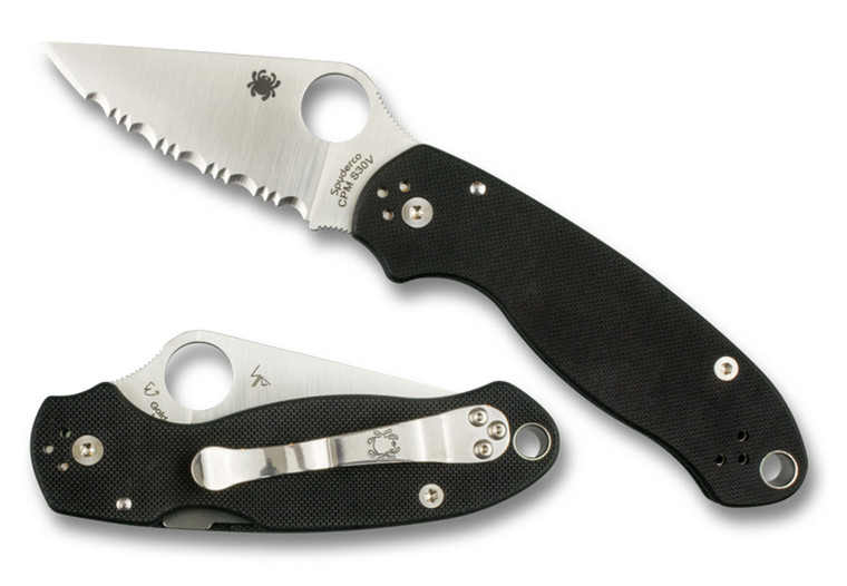 Spyderco C223GP Para 3 Folding Knife – 2.95" CPM S45VN Blade, Black G-10 Handle