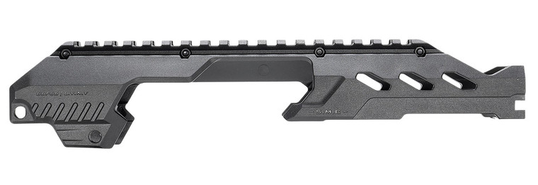 Strike Industries SMCCP320TRAIL SMC Charlie Top Rail Black Steel Compatible w/ Extended Charging Handle for P320 Slides