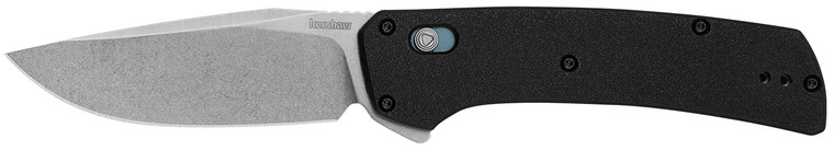 Kershaw 2047 Layup 3.40" Folding Drop Point Plain Stonewashed D2 Steel Blade, Black GFN Handle
